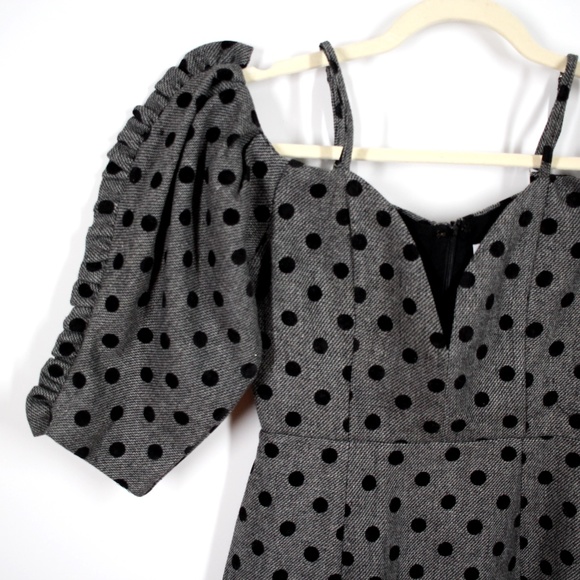 Delphine The Label Hear Me Howl Polka Dot Dress Size 2 - Picture 6 of 11
